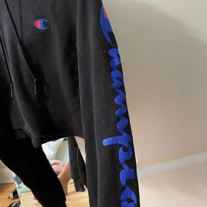 super cute cropped champion hoodie
